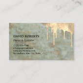 加圧洗浄力洗浄ヴィンテージ金ゴールド洗浄 名刺 (裏面)