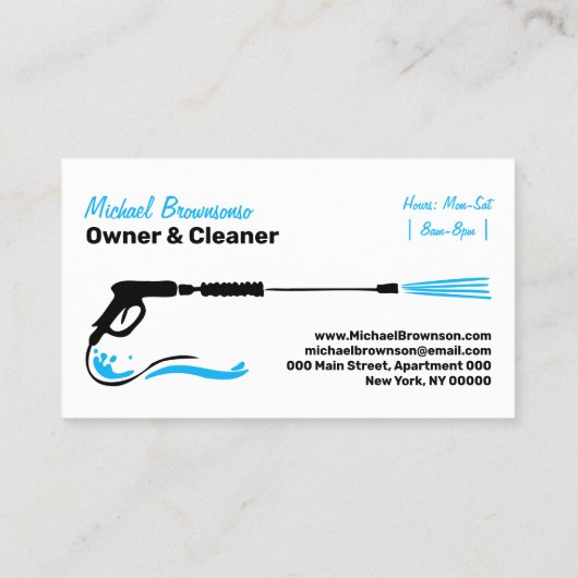 加圧洗浄力洗浄洗浄 名刺 (裏面)