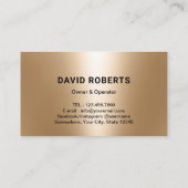 加圧洗浄力洗浄金ゴールドモダン洗浄 名刺 (裏面)