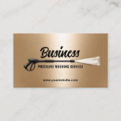 加圧洗浄力洗浄金ゴールドモダン洗浄 名刺 (正面)