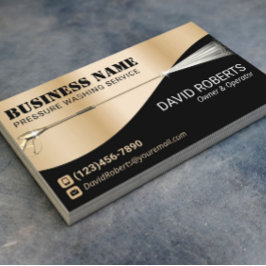 加圧洗浄力洗浄金ゴールドモダン洗浄 名刺