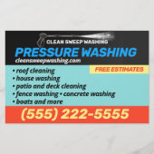 加圧洗浄力洗浄 チラシ (正面)