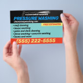 加圧洗浄力洗浄 チラシ (ハンドル)