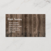 加圧洗浄力清掃愛国木材 名刺 (裏面)