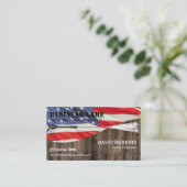 加圧洗浄力清掃愛国木材 名刺 (スタンド正面)