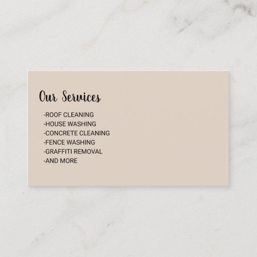 加圧洗浄式動力洗浄プロフェッショナル洗浄 名刺 (裏面)