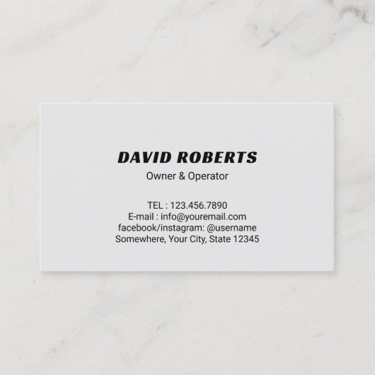 加圧洗浄式動力洗浄機ハウスクリーニング 名刺 (裏面)