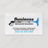 加圧洗浄式動力洗浄機ハウスクリーニング 名刺 (正面)