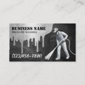 加圧洗浄式動力洗浄機ハウスクリーニング 名刺 (正面)
