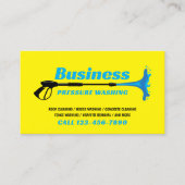 加圧洗浄式動力洗浄機ハウスクリーニング 名刺 (正面)