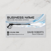 加圧洗浄式動力洗浄機洗浄サービス 名刺 (正面)