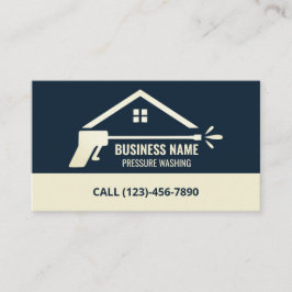 加圧洗浄式洗力式洗ハウス清掃シンプル 名刺