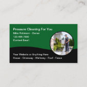 加圧洗浄洗浄テーマ 名刺 (正面)