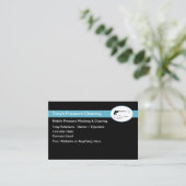 加圧洗浄洗浄モダン 名刺 (スタンド正面)