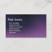 加圧洗浄深いパープルパワー洗浄洗浄 名刺 (裏面)