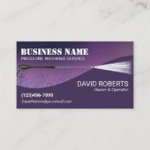 加圧洗浄深いパープルパワー洗浄洗浄 名刺 (正面)