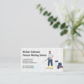 加圧洗浄清掃業務 名刺 (スタンド正面)