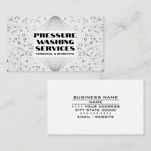 加圧洗浄装置住宅用商用 名刺 (正面/裏面)