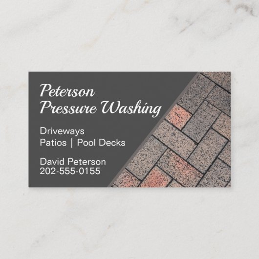 加圧洗浄車道洗浄 名刺 (正面)