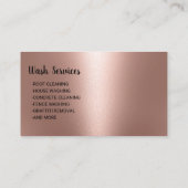 加圧洗浄電力洗浄バラ金ゴールド洗浄バス 名刺 (裏面)