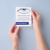 加圧洗濯室清掃動力洗面フライヤー チラシ (手)