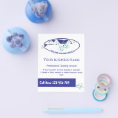 加圧洗濯室清掃動力洗面フライヤー チラシ (シングル)