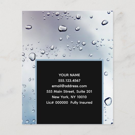 加圧洗濯室清掃動力洗面フライヤー チラシ (裏面)