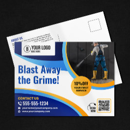 加圧洗濯屋窓清掃動力洗剤 ポストカード