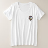 加太氏女性用馬鈴木 プラスサイズTシャツ (デザイン正面)