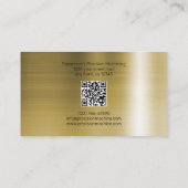 加工とメタルファブ真鍮エフェクト 名刺 (裏面)