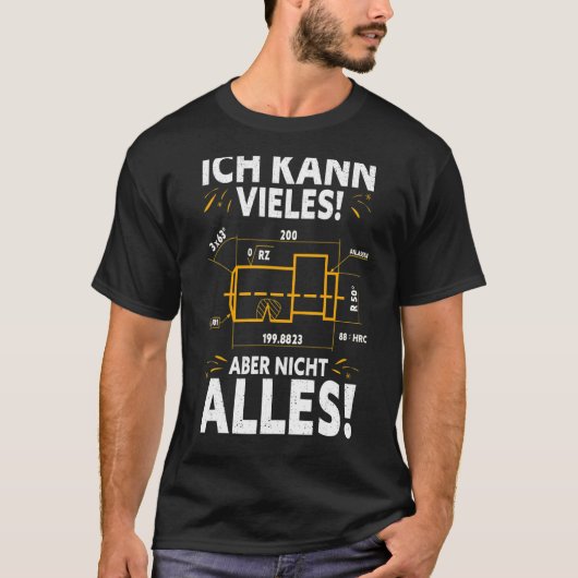 加工整備士ロータリーカッターCncプログラマ Tシャツ (正面)