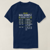 加工CNCマシニストの時給 Tシャツ (デザイン正面)