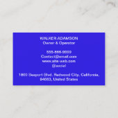 加熱と冷却 | ACおよび換気、Pro HVAC 名刺 (裏面)