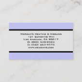 加熱冷却HVACヒートポンプ炉A/C 名刺 (裏面)