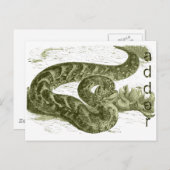 加算器（ヘビ） ポストカード (正面/裏面)