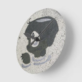 加羽橋 ラウンド壁時計 (傾斜)