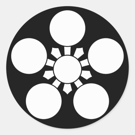 加賀梅鉢1 ラウンドシール (正面)