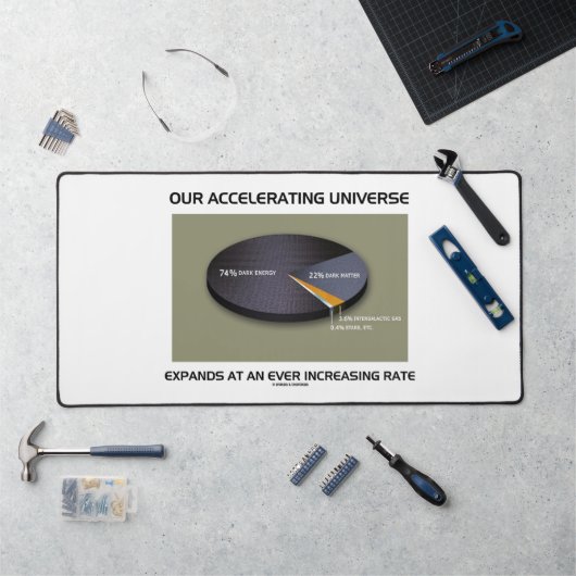 加速する宇宙は拡大し続ける デスクマット (ワークステーション)