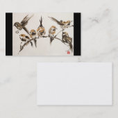 加重された鳥ビジネス、3.5" x 2.0"、100パック 名刺 (正面/裏面)