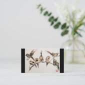 加重された鳥ビジネス、3.5" x 2.0"、100パック 名刺 (スタンド正面)