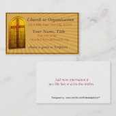 加鉛Glas教会窓の名刺はカスタマイズ 名刺 (正面/裏面)