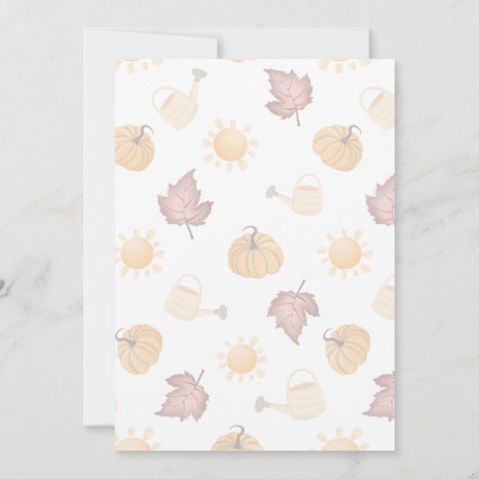 加飾かわいらしかぼちゃの彫刻パーティー 招待状 (裏面)