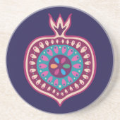 加飾したザクロのコースター コースター (正面)