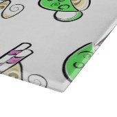 加飾ガラス裁断ボード/ホットドリンク カッティングボード (角)