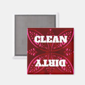 加飾レッド食洗機磁石 マグネット (正面/裏面)