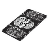 加飾糖スカル白黒ゴシックグランジ マグネット (左側)