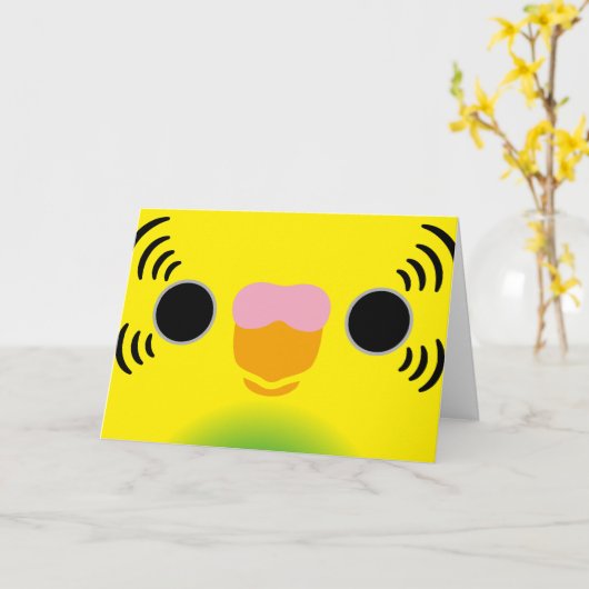 劣性の顔 カード (黄色い花)