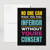 劣感じるエレノア・ルーズベルト女性の権利 ポストカード (正面/裏面)