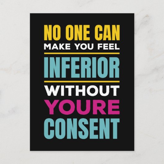 劣感じるエレノア・ルーズベルト女性の権利 ポストカード (正面)