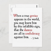 劣等生のConfederacy ポストカード (正面/裏面)